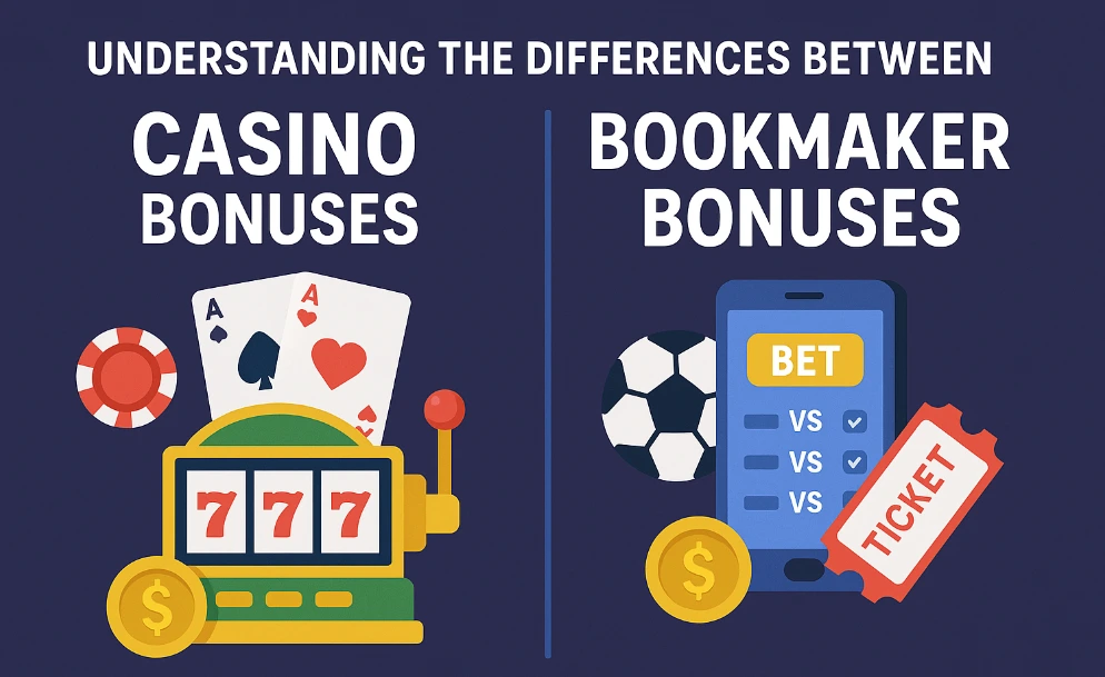 Understanding the Differences Between Casino and Bookmaker Bonuses